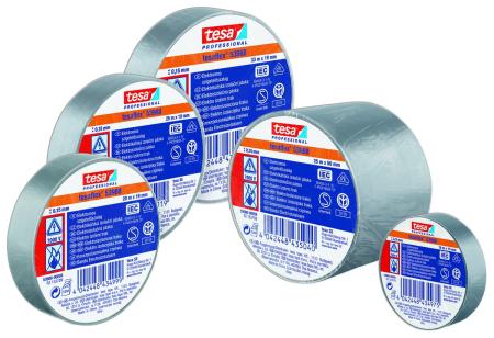 Preview: tesaflex® Professional 53988 Isolierband 7000V, 10m x 15mm, hellgrau