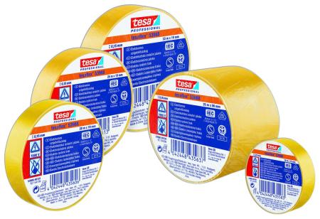 tesaflex® Professional 53988 Isolierband 7000V, 10m x 15mm, gelb