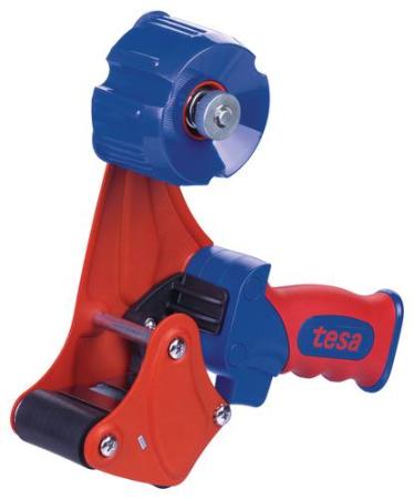 tesa Packband Handabroller Premium, für Paketband-Rollen bis 66m x 50mm