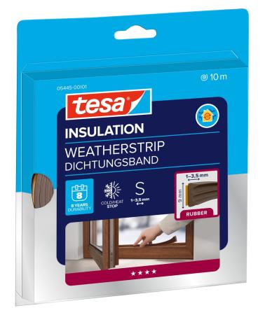 tesamoll® 5445 CLASSIC, E-Profil, 10m x 9mm x 4mm, braun