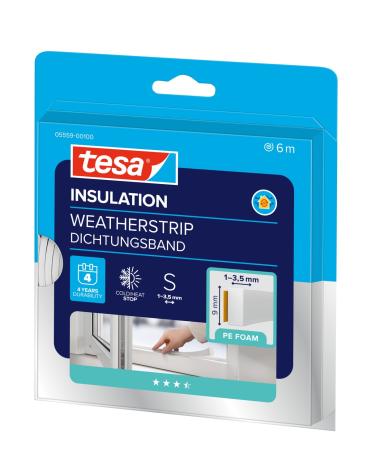 Preview: tesamoll® 5559 STANDARD, I-Profil, 6m x 9mm x 4mm, weiß
