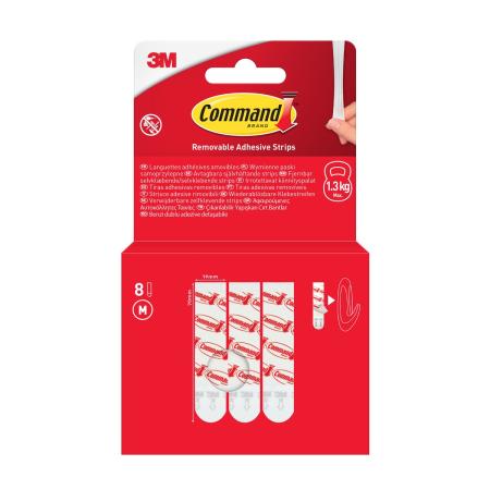 Wiederablösbare Command™ Universal-Strips 17021-8-EU, Medium, 8 Strips