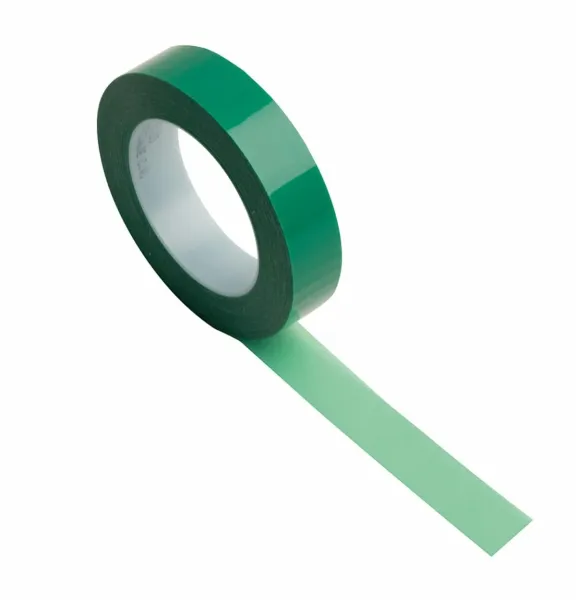 3M™  851 Hochtemperatur Polyester Klebeband, Grün, 6,4 mm x 66 m, 101,6 µm