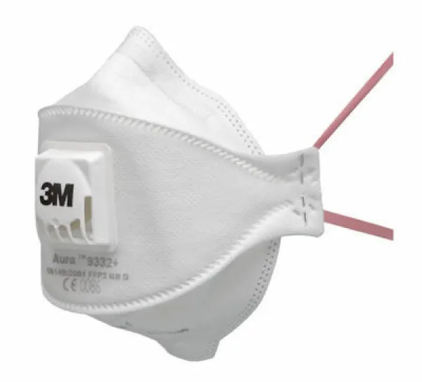 3M™ Aura™ Partikelmaske, FFP3, mit Ventil, 9332+