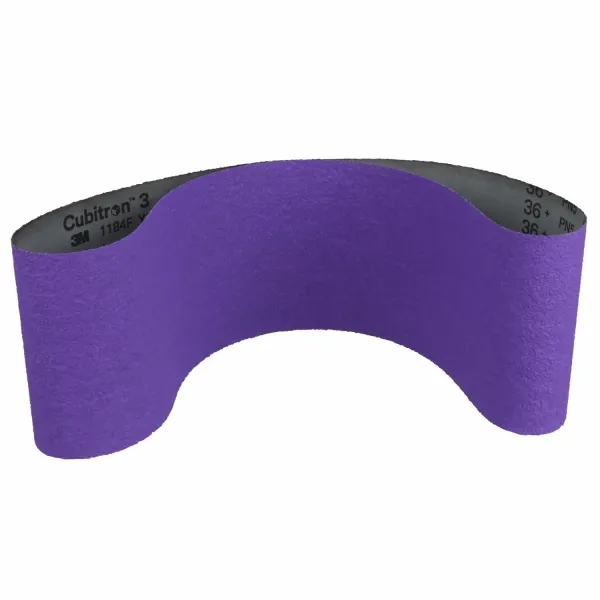 3M™ Cubitron™ 3 Gewebeschleifband 1184F, 36+ YF-weight, 1700 mm x 1320 mm, Film-lok, Single-flex, Segmented, 4 ea/Case