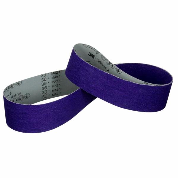 3M™ Cubitron™ 3 Gewebeschleifband 1184F, 36+ YF-weight, 120 x 2800mm, Film-lok, Single-Flex, 10 ea/Case