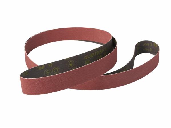 3M™ Cubitron™ II Gewebeschleifband 784F, 80+ YF-weight, 63 in x 103 in, Film-lok, Single-flex
