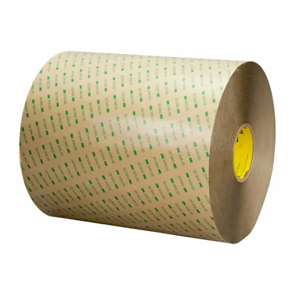 3M™ Doppelseitiges Klebeband mit Polyester-Träger 93020LE, Transparent, 203 mm x 0.2794 m, 0.2 mm, Musterbogen