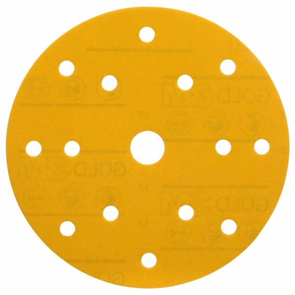 3M™ Hookit™ Easy Gold Schleifscheibe 288U, 150 mm, 15-Loch, 320, 41095