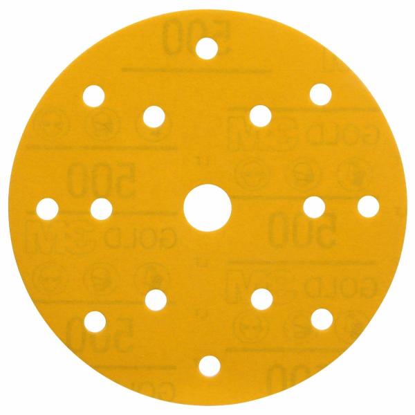 3M™ Hookit™ Easy Gold Schleifscheibe 288U, 150 mm, 15-Loch, 500, 41098