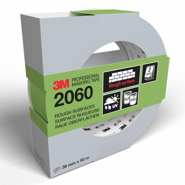 3M™ Malerabdeckband 2060, 36 mm x 50 m, 1 Rolle/Packung - 70% PEFC, SGSCH-PEFC-COC-110078