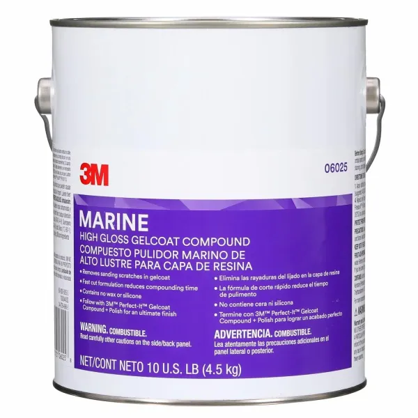 3M™ Marine High Gloss Gelcoat Schleifpaste, 3,78 l, PN06025