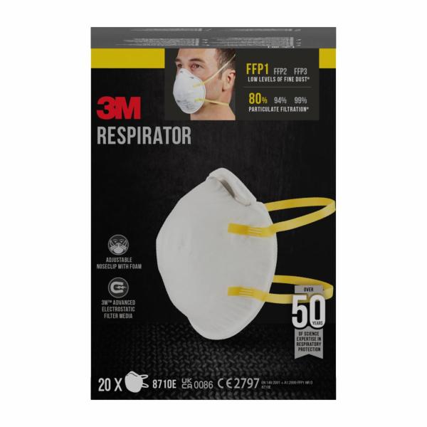 3M™ Partikelmaske 8710E, FFP1, ohne Ventil, 20er-Packung