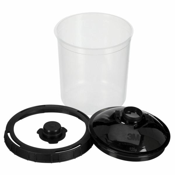 3M™ PPS™ Basic Serie Deckel-und Innenbecher-Kit, Standard, 650 ml, 125 µm, PBS125