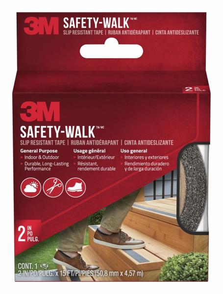 3M™ Safety-Walk™ Antirutschbelag 610B-R2X180, Allzweck, Innen- und Außenbereich, Schwarz, 50,8 mm x 4,57 m, 1 Rolle/Packung