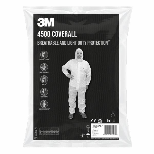 3M™ Schutzanzug 4500, Kategorie 1, Weiß, XXL, 1/Stück