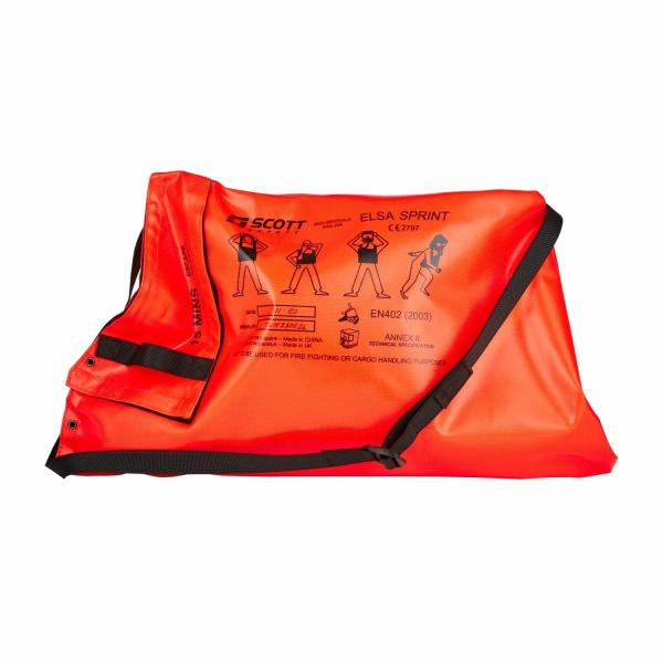 3M™ Scott™ ELSA Sprint Notrettungsgerät 2033349, 15 Min., Standard-Beutel, Stahl, mit Haube, Leer, 1 pro Packung