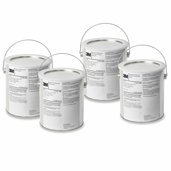 3M™ Screenprinting Clear Coat Kit for Line Ink 1955, without Thinner,Transparent