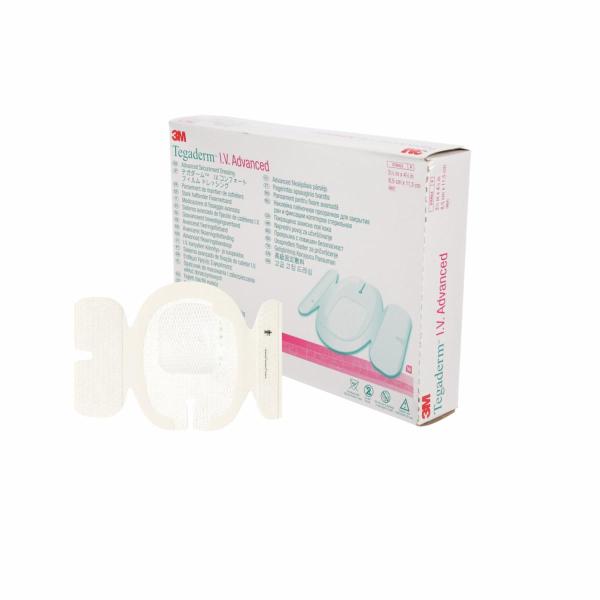 3M™ Tegaderm™ I.V. Advanced, stark haftender  I.V.-Fixierverband, 1685, 8.5 cm x 11.5 cm