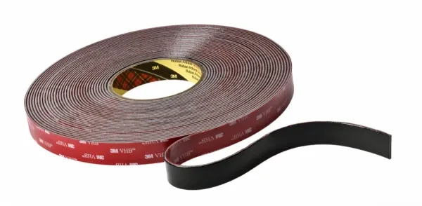 3M™ VHB™ Klebeband G23F, Schwarz, 18 mm x 16.5 m, 2,3 mm
