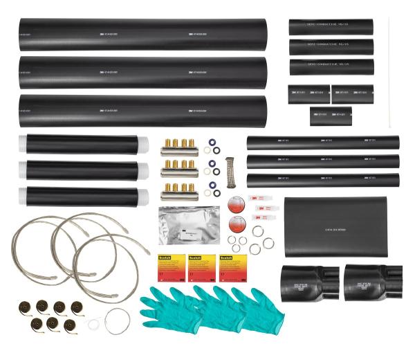 3M™ 93-FS 236-3/M2 QS2000E Übergangsgarnitur, Masse-/Kunststoffkabel, 12/20 kV, 3x 50 - 240 / 3x 1x 50 - 240 mm², Schraubverbinder