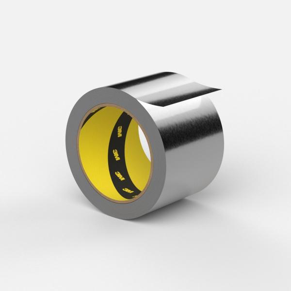 3M™ Aluminiumklebeband 1436, Silber, 50 mm x 50 m