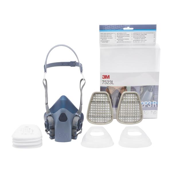 3M™ Atemschutz Halbmasken-Set, A2P3 R Filter, große Maske 7523L