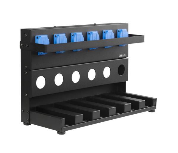 3M™ Atemschutzgebläse, Batterieladegerät für Adflo™, 6 Ladeschächte, EU, 833706