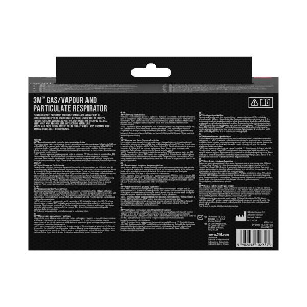 3M™ Atemschutzmaske 4279+ mit integrierten Filtern, ABEK1P3 Kombinationsfilter