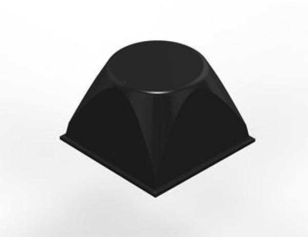 3M™ Bumpon™ SJ5514 Elastikpuffer, Schwarz, 20,6 x 13,1 mm, Klebstoff Natur-Kautschuk R-30