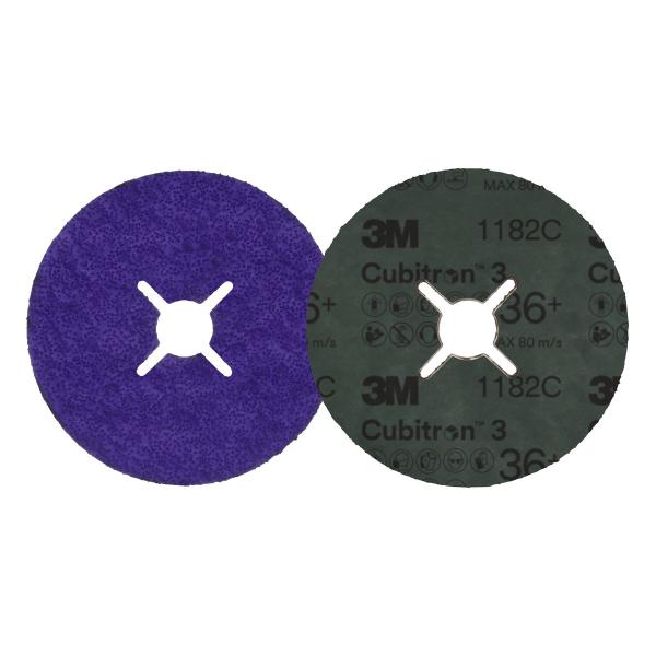 3M™ Cubitron™ 3 Fiberscheibe 1187C, 36+, 100 mm x 16 mm, geschlitzt