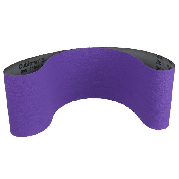 3M™ Cubitron™ 3 Gewebeschleifband 1184F, 36+ YF-weight, 150 mm x 3200 mm, Fabri-lok, Single-flex, 10 ea/Case