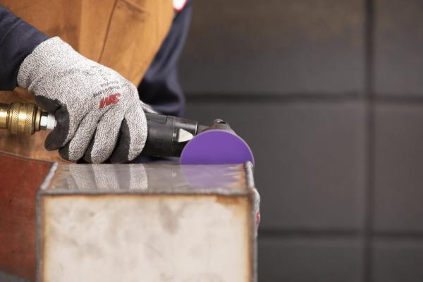 3M™ Cubitron™ 3 Roloc™ Langlebige Kantenscheibe 1184F, 60+ YF-weight, TR, Purple, 76 mm, 50/Carton, 200 ea/Case