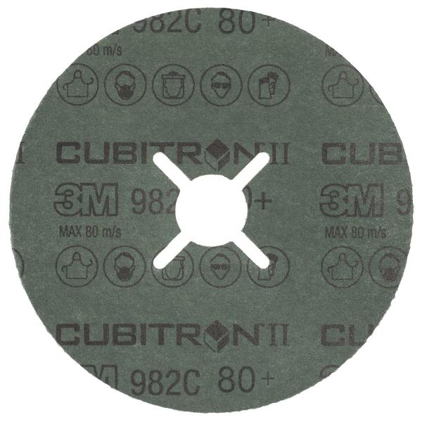3M™ Cubitron™ II Fiberscheibe 982C, 115 mm x 22 mm, 80+