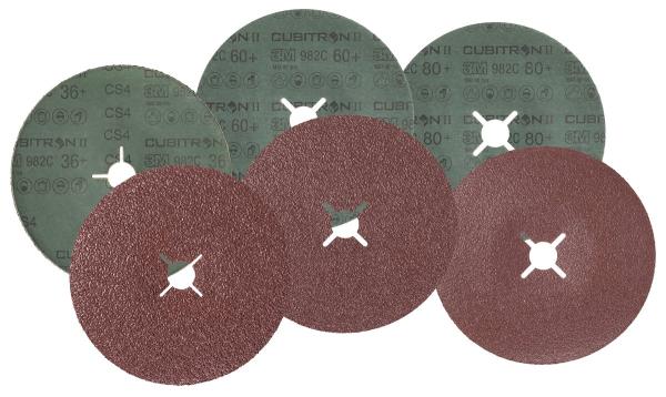 3M™ Cubitron™ II Fiberscheibe 982C, 180 mm x 22 mm, 80+