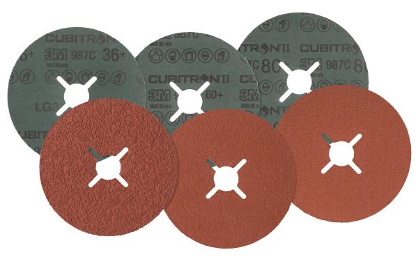 3M™ Cubitron™ II Fiberscheibe 987C, 125 mm x 22 mm, 60+, geschlitzt