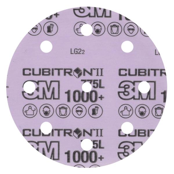 3M™ Cubitron™ II Hookit™ Filmscheibe 775L, 1000+ 3MIL, 125 mm, 8HL, Die 500KE