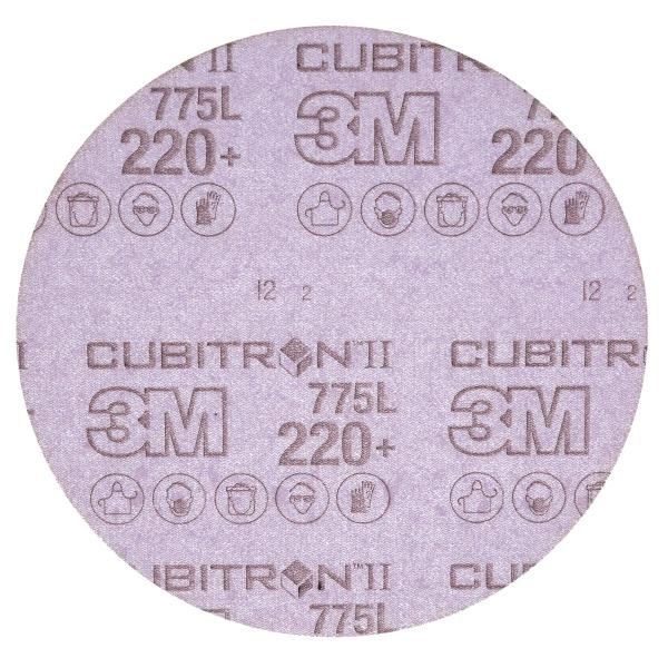 3M™ Cubitron™ II Hookit™ Filmscheibe 775L, 75 mm, 220+, ungelocht