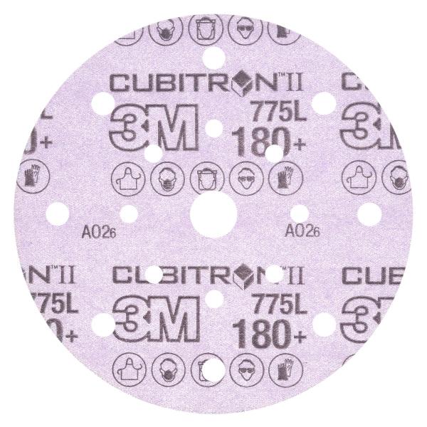 3M™ Cubitron™ II Hookit™ Filmscheibe 775L, 150 mm, 180+, 17-fach gelocht