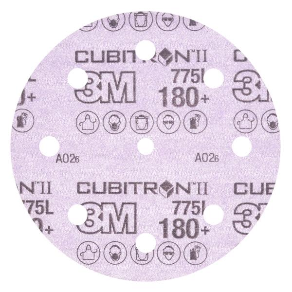 3M™ Cubitron™ II Hookit™ Filmscheibe 775L, 180+ 3MIL, 127 mm x NH, 8HL, Die 500KE, 50/Carton, 250 ea/Case