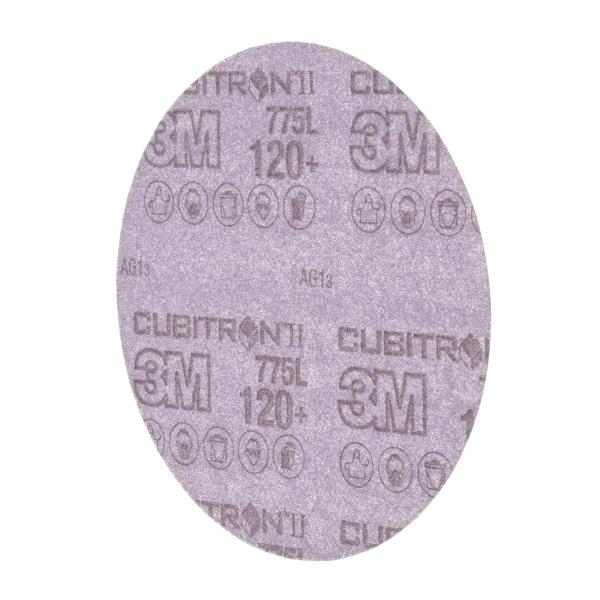 3M™ Cubitron™ II Hookit™ Filmscheibe 775L, 203 mm, 120+, ungelocht