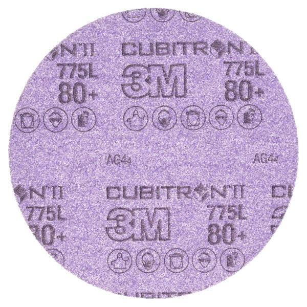 3M™ Cubitron™ II Hookit™ Filmscheibe 775L, 125 mm, 80+, ungelocht