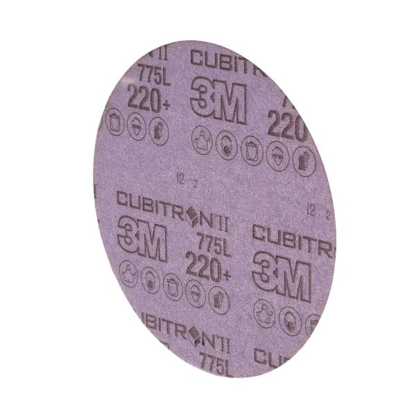 3M™ Cubitron™ II Hookit™ Filmscheibe 775L, 75 mm, 220+, ungelocht