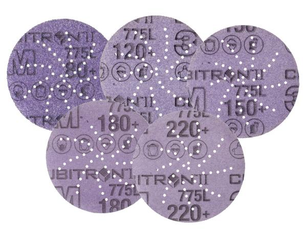 3M™ Cubitron™ II Hookit™ Filmscheibe 775L, 75 mm, 80+, multihole