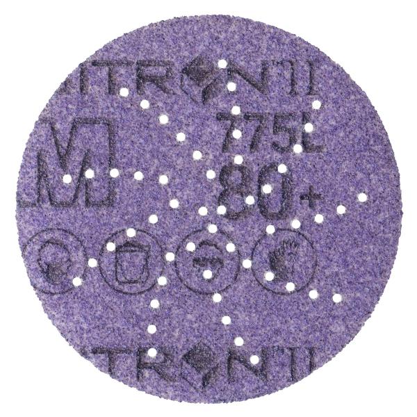 3M™ Cubitron™ II Hookit™ Filmscheibe 775L, 75 mm, 80+, multihole