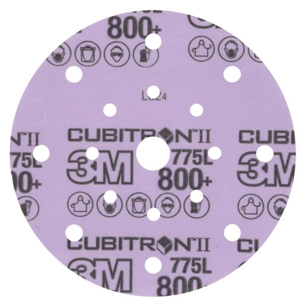 3M™ Cubitron™ II Hookit™ Filmscheibe 775L, 800+ 3MIL, 150 mm, 17HL, Die 600FL