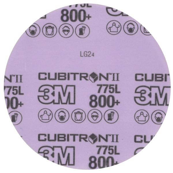 3M™ Cubitron™ II Stikit™ Filmscheibe 775L, 800+ 3MIL, 127 mm x NH, Die 500X, Linered, 50/Carton, 250 ea/Case