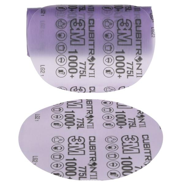 3M™ Cubitron™ II Stikit™ Schleifblüten 775L, 1000+ 3MIL, 125 mm, Linered, 500X
