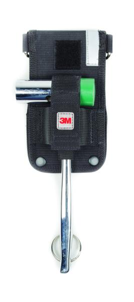 3M™ DBI-SALA® Absturzsicherung für Werkzeuge, Gerüstschlüssel-Gürtelholster mit Rücklaufspule, mit Hook2Loop Gummi-Haltegurt, 1500097