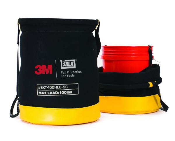3M™ DBI-SALA® Absturzsicherung für Werkzeuge, Sicherheitsbehälter 18,9 Liter, 45,4 kg Tragfähigkeit, Klettbefestigung, Segeltuch, 1500135